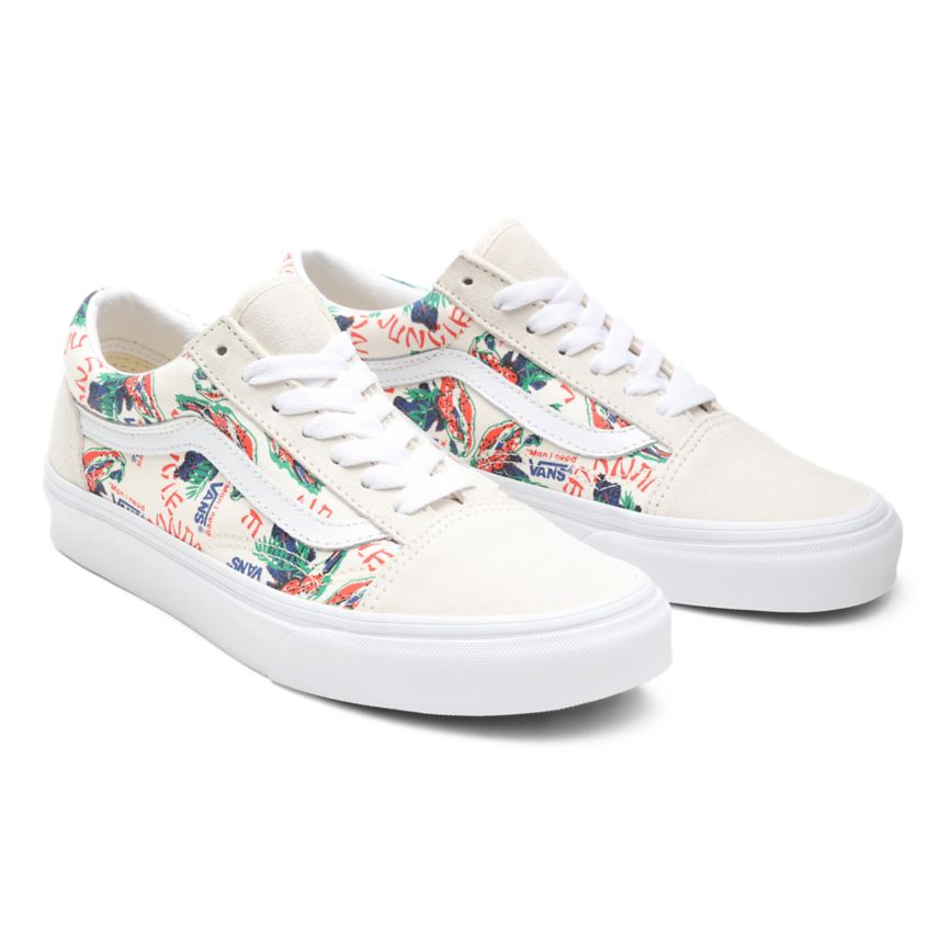 Vans Spring Daze Old Skool Dam Olika Färger/Vita - Vans Låga Skor Online (MFLXQ4281)